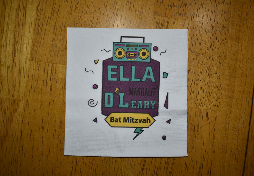 bat mitzvah napkins