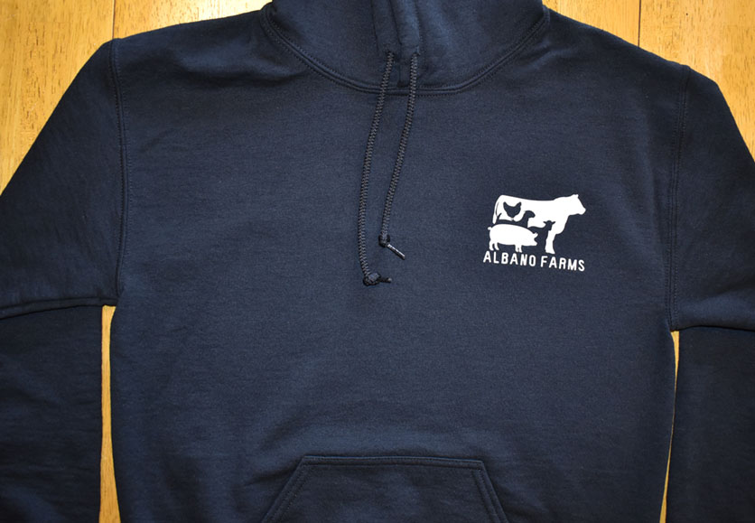 albano hoodie front