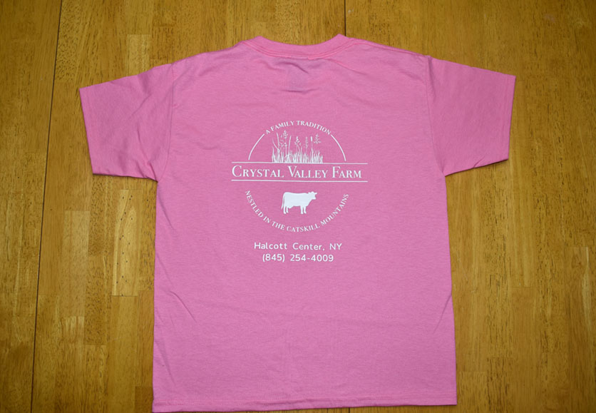 crystal valley tshirt pink back