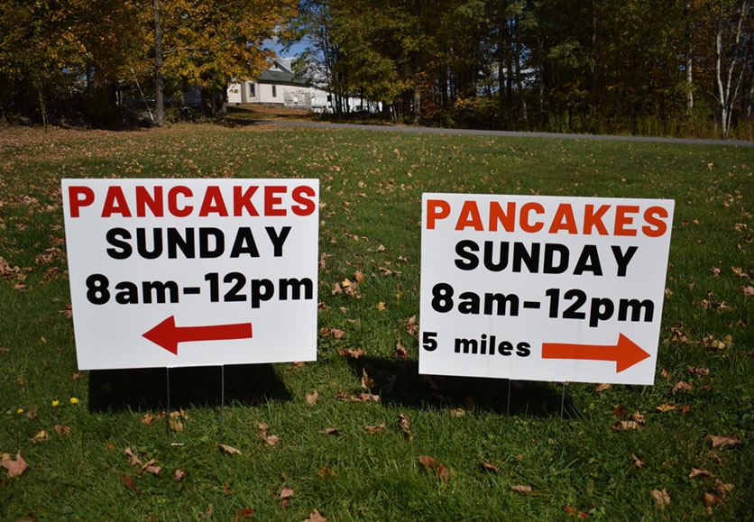 pancakes sign