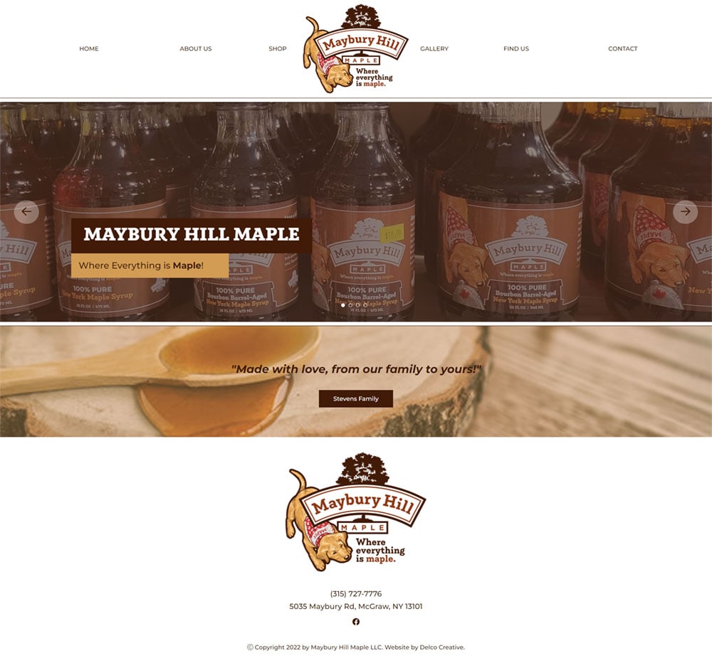 Maybury Hill Maple Website