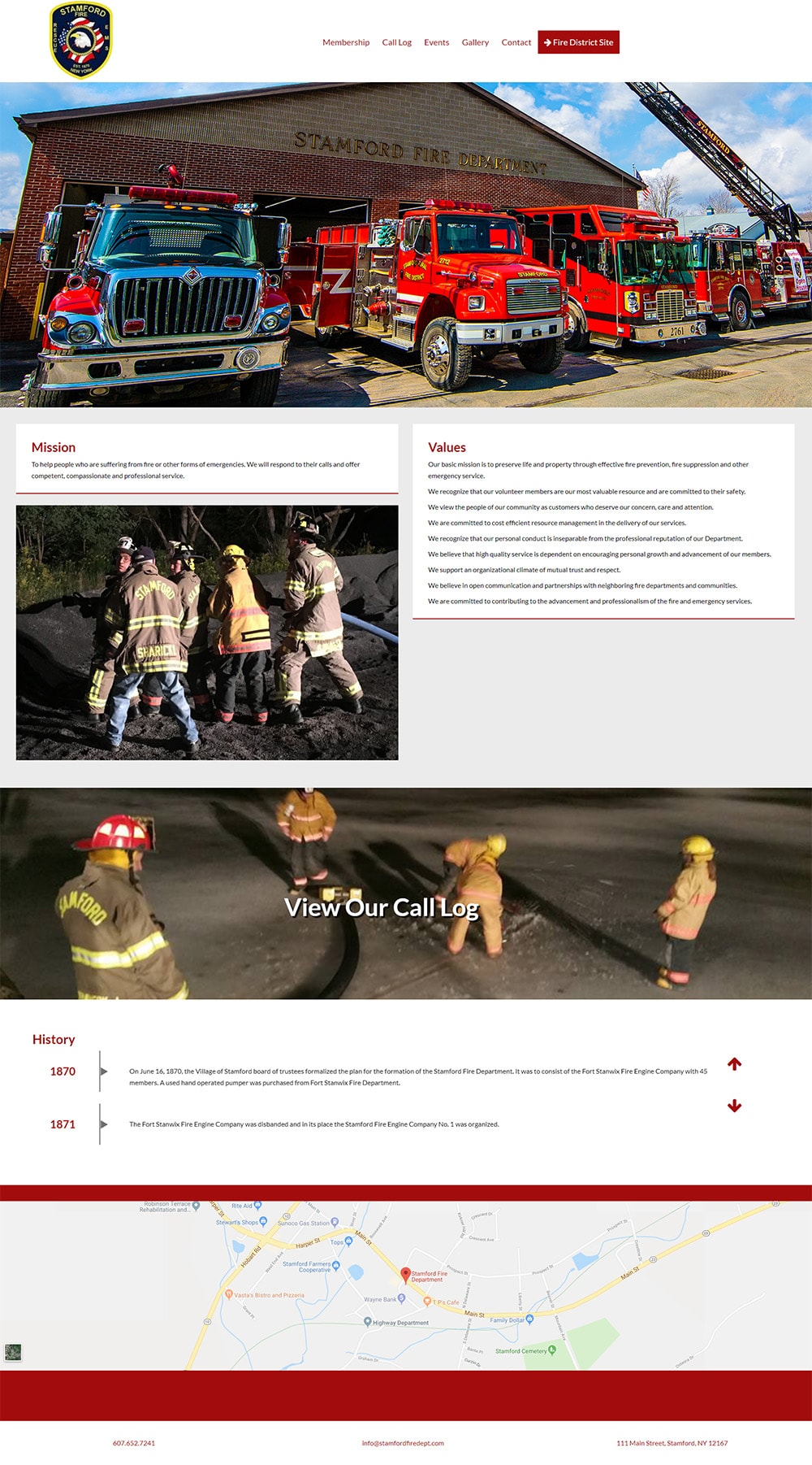 Stamford Fire Department Website