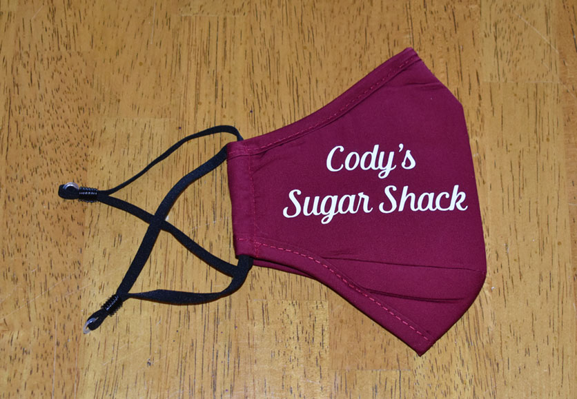 codys sugar shack mask