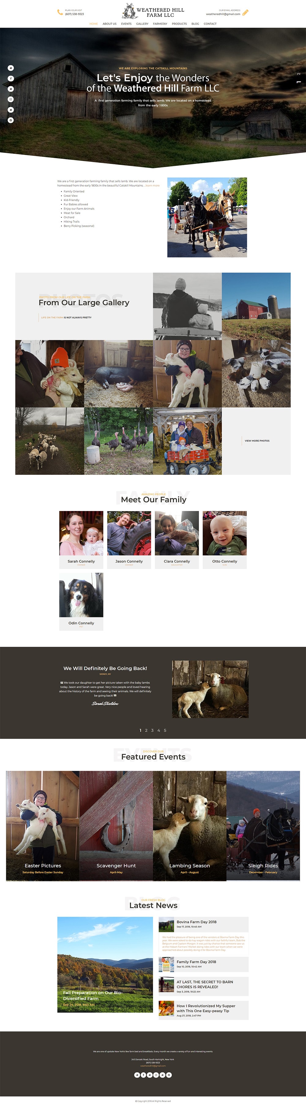 Weathered Hill Farm Website