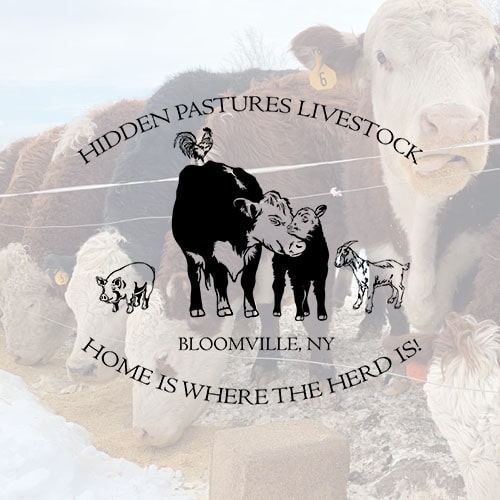 Hidden Pastures Livestock Logo
