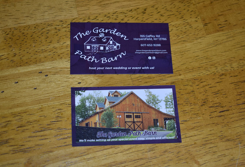 garden path business cards